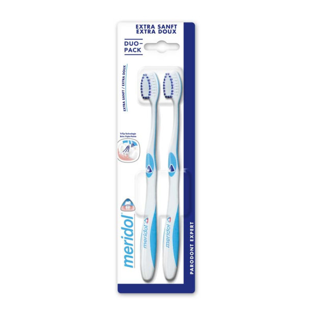 Brosses à dents Parodont Expert extra souple, x2 Meridol - Parashop