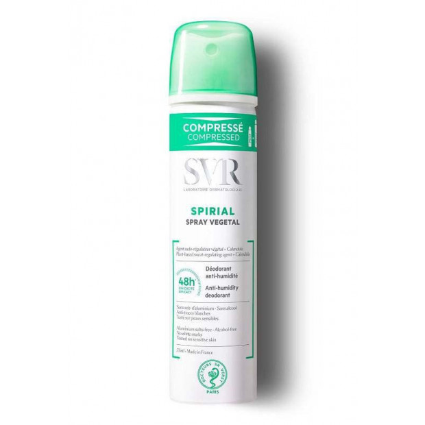 SPIRIAL Déodorant végétal. Spray 75ml SVR - Parashop