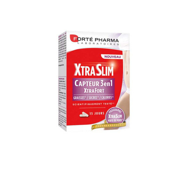 Xtraslim Capteur 3en1, 60 gélules Forte Pharma - Parashop