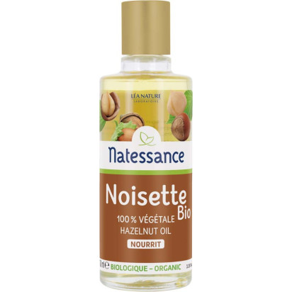 Huile de noisette bio 100 % pure 100ml Natessance - Parashop