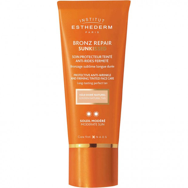 BRONZ REPAIR Sunkissed Soin protecteur teinté anti-rides fermeté Soleil modéré, 50ml Esthederm - Parashop