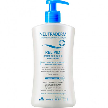 RELIPID+ Crème de douche relipidante, 400ml Neutraderm - Parashop