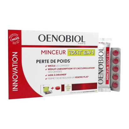 MINCEUR MINCEUR, Tout En 1 30sticks et 60comprimés Oenobiol - Parashop