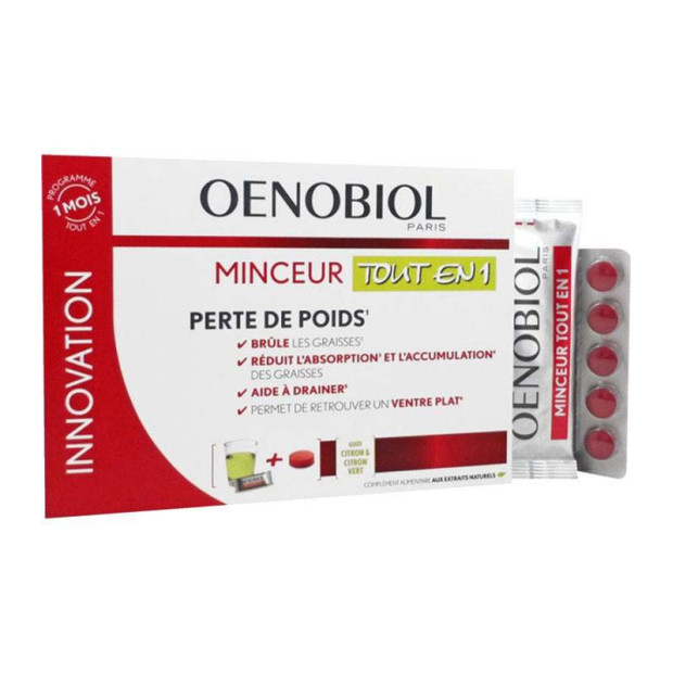 MINCEUR MINCEUR, Tout En 1 30sticks et 60comprimés Oenobiol - Parashop