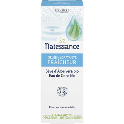 Gelée Hydratante Fraicheur Peaux Normales à Mixtes Bio 50ml Natessance - Parashop