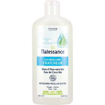Eau micellaire fraicheur bio, 250ml Natessance - Parashop