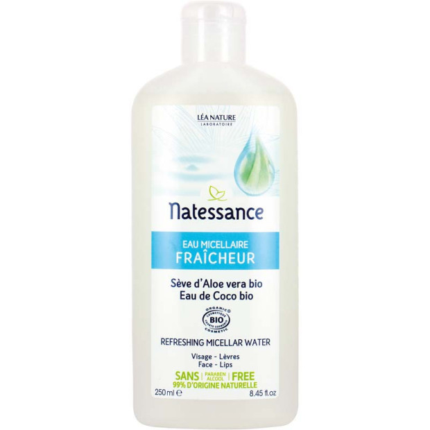 Eau micellaire fraicheur bio, 250ml Natessance - Parashop