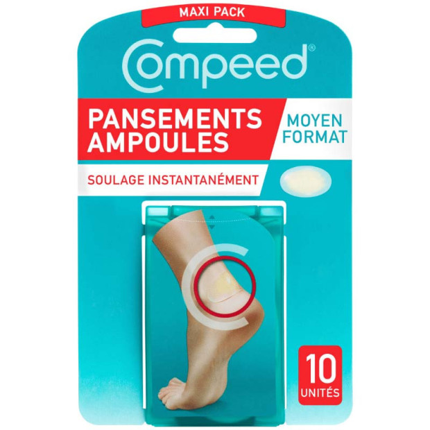 Ampoules Moyen Format 10 Pansements Compeed - Parashop