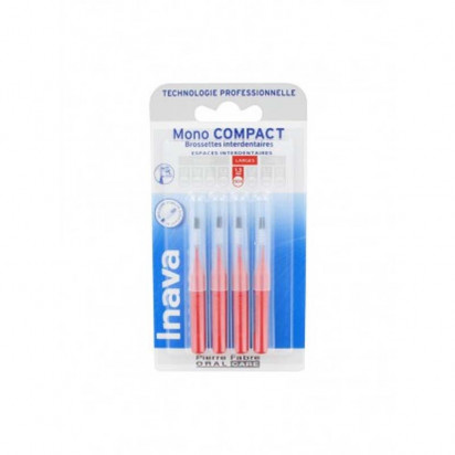 MONO COMPACT Brossettes interdentaires 1.5 mm, rouge x4 Inava - Parashop