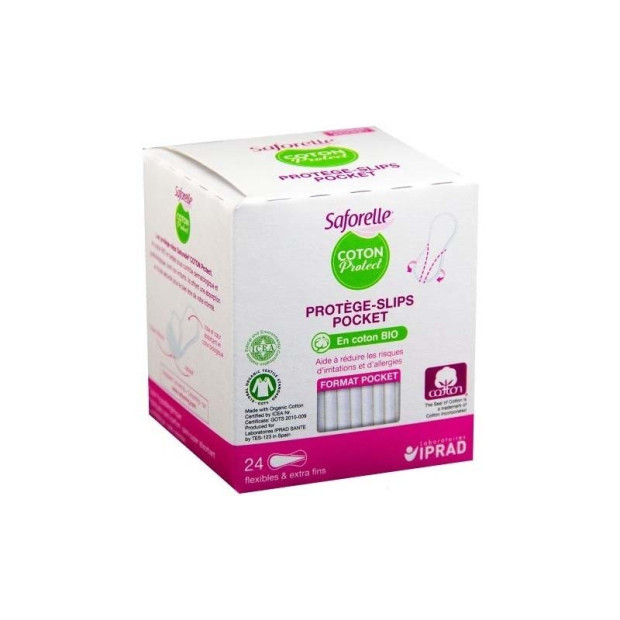 Protège slips coton bio pocket boîte de 24 Saforelle - Parashop