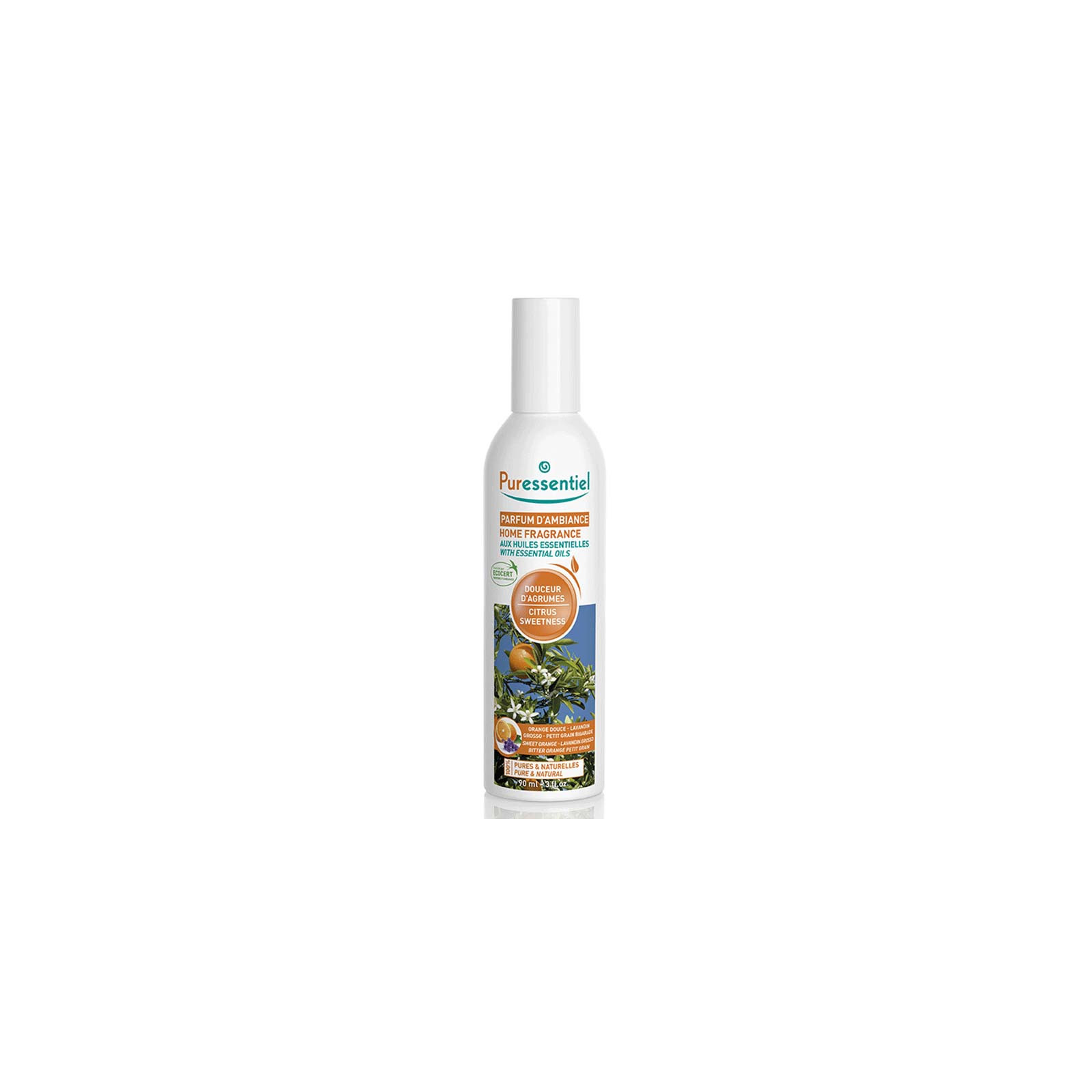 Puressentiel Parfum d'ambiance douceur d'agrumes, 90ml