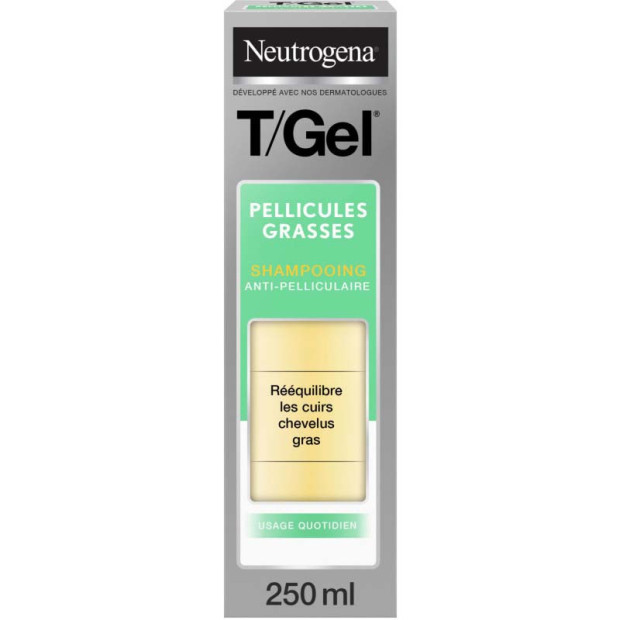 T/GEL® Shampooing Pellicules Grasses, 250ml Neutrogena - Parashop