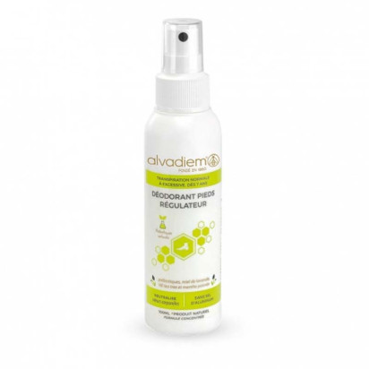 Déodorant pieds régulateur, 100ml Alvadiem - Parashop