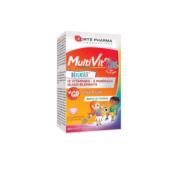 ENERGIE Multivit 4G Kids, 30 comprimés à croquer Forte Pharma - Parashop