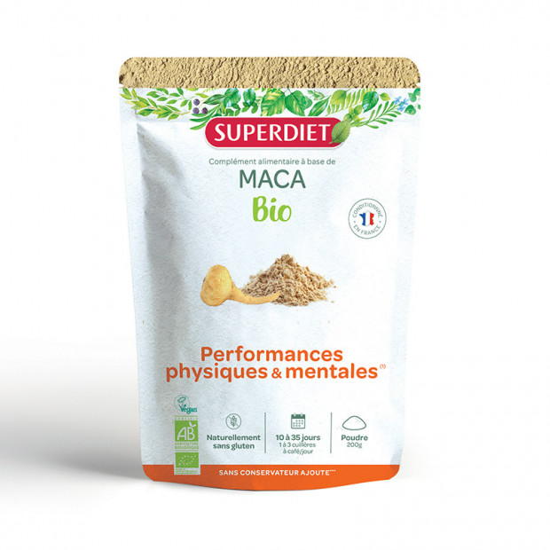 Maca poudre bio, 200g Super Diet - Parashop