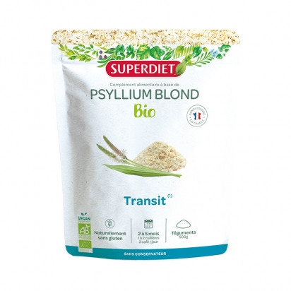 Psyllium poudre bio, 200g Super Diet - Parashop