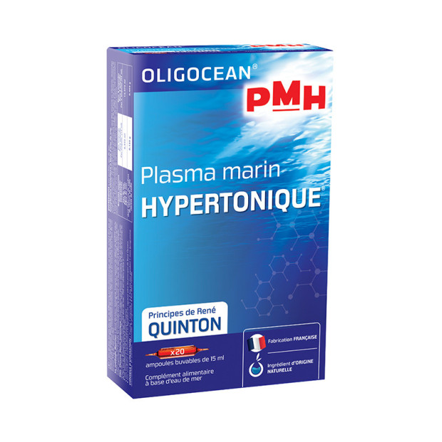 OLIGOCEAN Plasma marin hypertonique, 20 ampoules Super Diet | Parashop.com