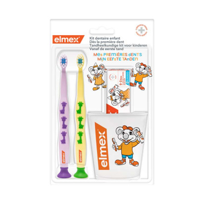 Kit dentaire anti-caries bébé 0-2 ans Elmex - Parashop