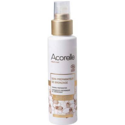 SOLAIRE Soin préparateur de bronzage bio, 100ml Acorelle - Parashop