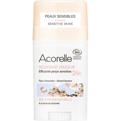 Déodorant douceur bio fleur d'amandier, stick 40g Acorelle - Parashop