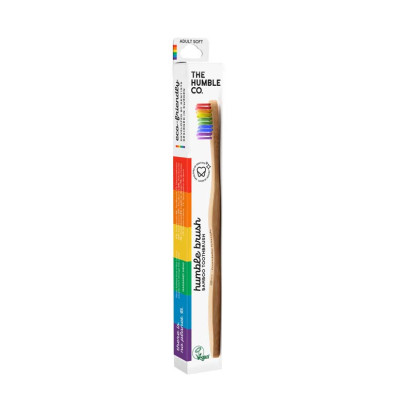 Brosse à dents Adulte Arc en ciel bambou vegan