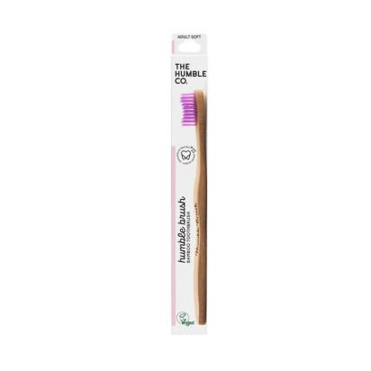 Brosse à dents Adulte Violet bambou vegan Humble & Co - Parashop