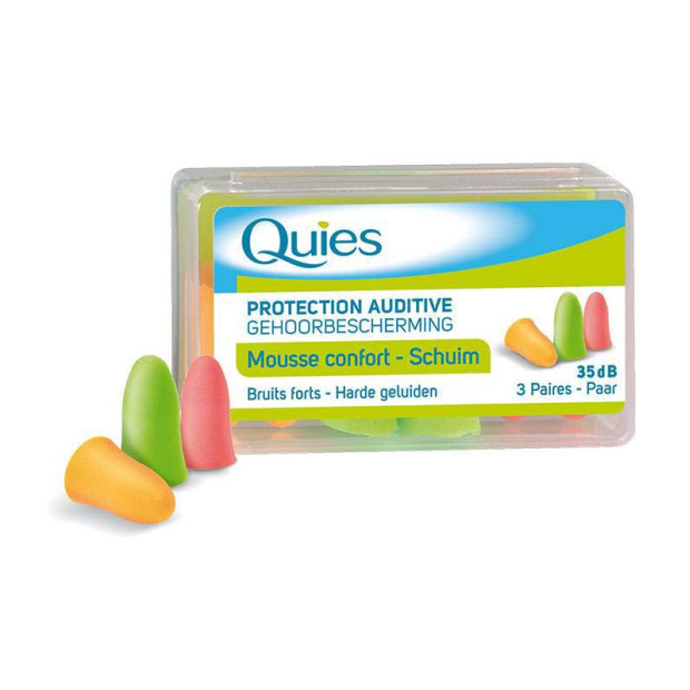 Quies protection auditive mousse Anti Bruit - Bouchon d'oreille