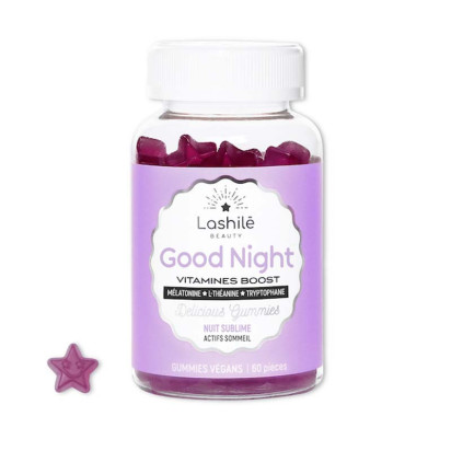 GOOD NIGHT Vitamines boost, 60 gommes Lashilé Beauty - Parashop