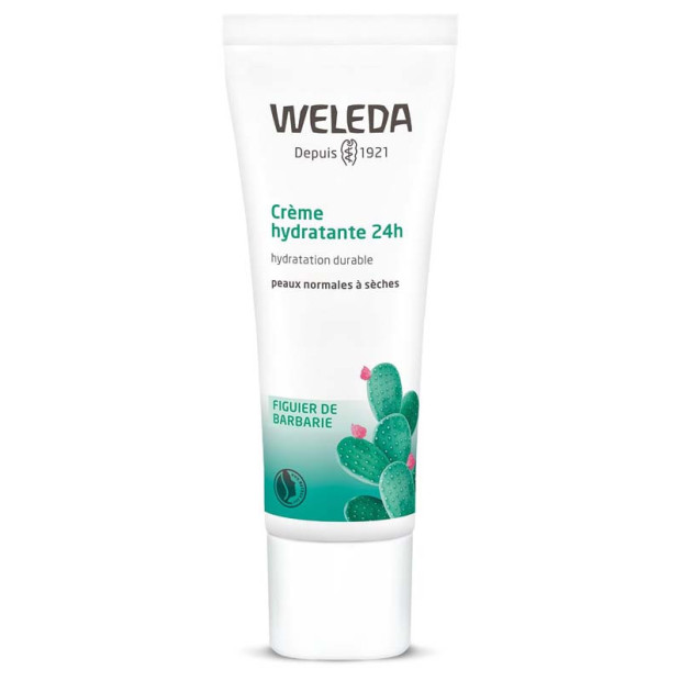 Crème hydratante 24h figuier de barbarie, 30ml Weleda - Parashop