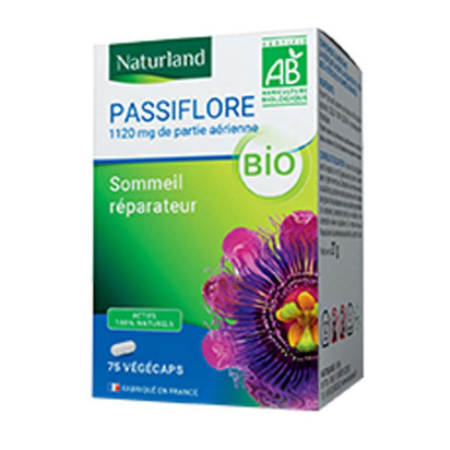 Passiflore bio sommeil réparateur, 150 végécaps Naturland - Parashop