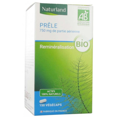 Prêle bio reminéralisation, 150 végécaps Naturland - Parashop