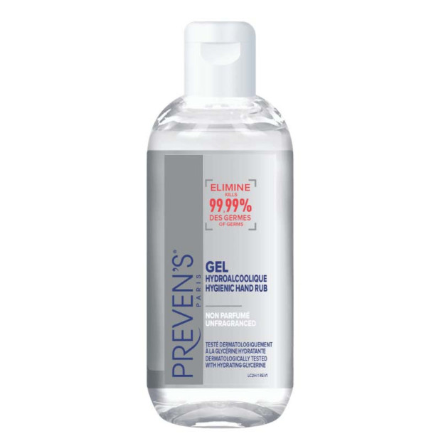 Gel hydroalcoolique sans parfum, 100ml Preven'S - Parashop