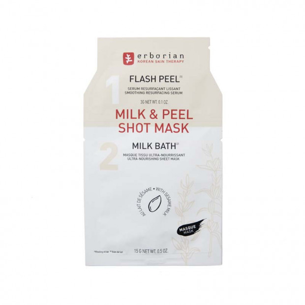 Milk & Peel shot mask 2-en-1, 18g Erborian | Parashop.com