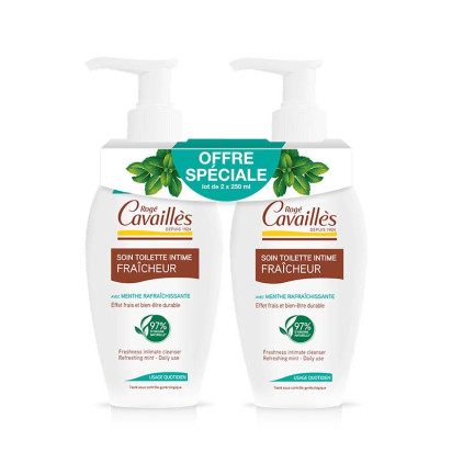 Soin toilette intime naturel fraîcheur, 2x250ml