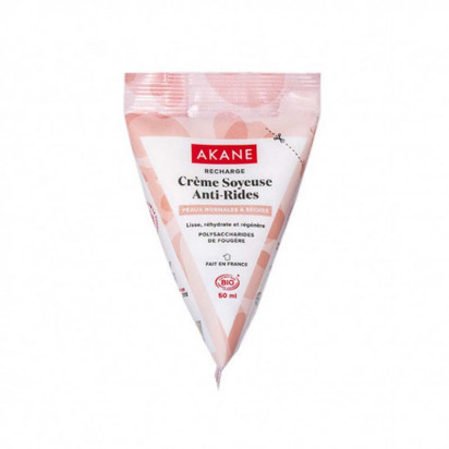 Recharge crème soyeuse anti rides bio, 50ml