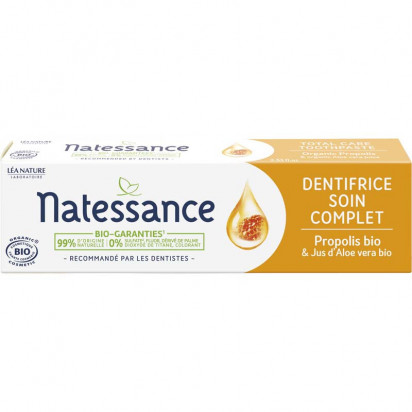 Dentifrice soin complet propolis bio, 75ml Natessance - Parashop