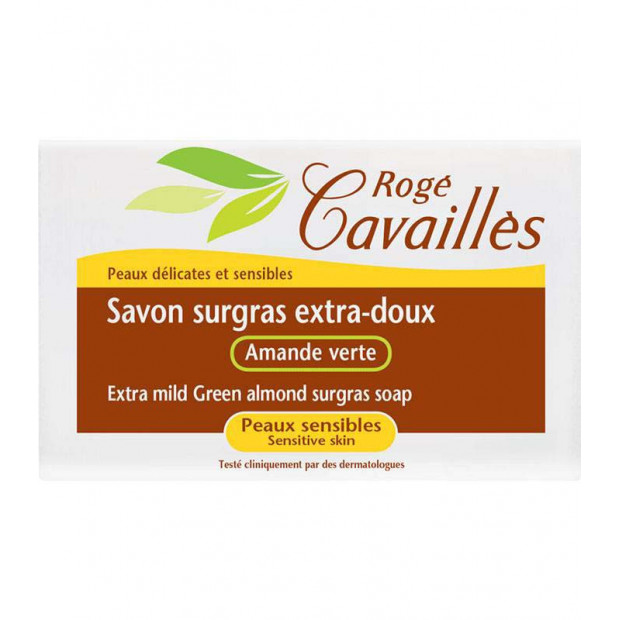 Savon surgras extra-doux Amande Verte 150g Rogé Cavailles - Parashop