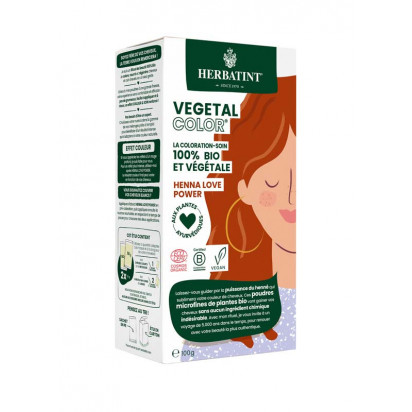 VEGETAL COLOR BIO Coloration : Henna Love Power, 100g Phytoceutic - Parashop