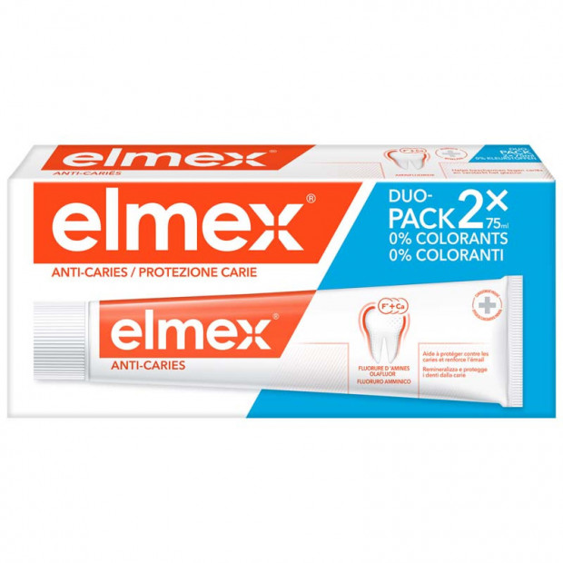 Dentifrice Anti-Caries, 2x75ml Elmex - Parashop