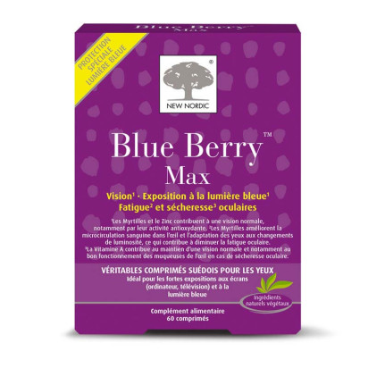 BLUE BERRY MAX 60 comprimés New Nordic - Parashop
