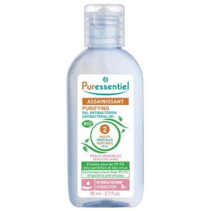 Gel antibactérien peaux sensibles, 80ml Puressentiel - Parashop