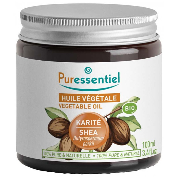 Huile végétale karité bio, 100ml Puressentiel - Parashop