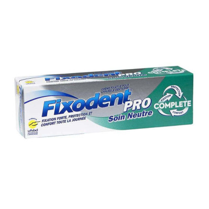 Crème adhésive soin neutre pour prothèses dentaires, 47g Fixodent - Parashop