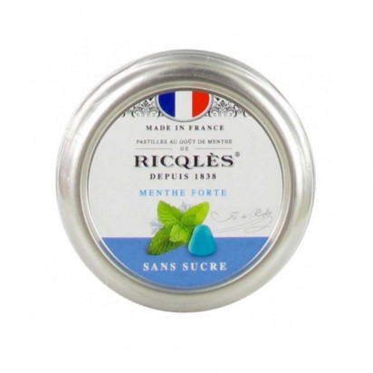 Pastilles Menthe Sans Sucres, Boîte 50G Ricqles - Parashop