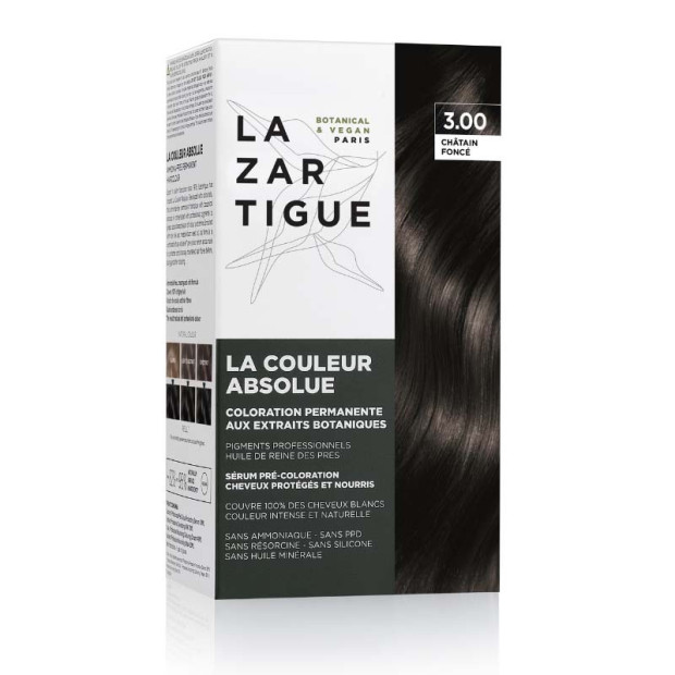 LA COULEUR ABSOLUE chatain foncé 3.00 60ml Lazartigue - Parashop