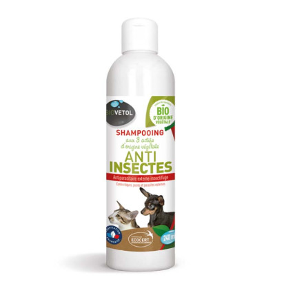 Shampoing anti-insectes bio, 240ml Biovetol - Parashop