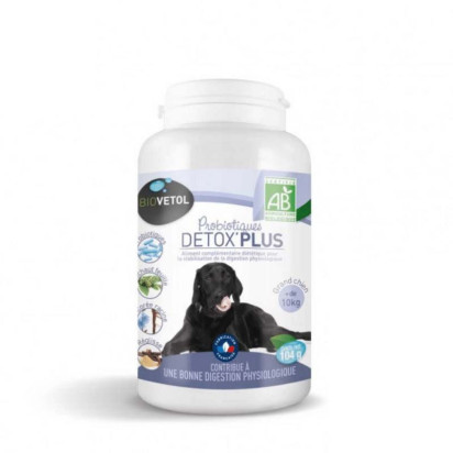 Poudre détox'plus bio grand chien, 104g Biovetol - Parashop