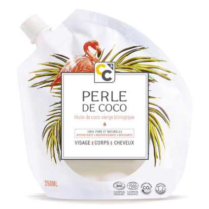 PERLE DE COCO Huile de coco vierge certifiée bio, 250ml Comptoirs & Compagnies - Parashop