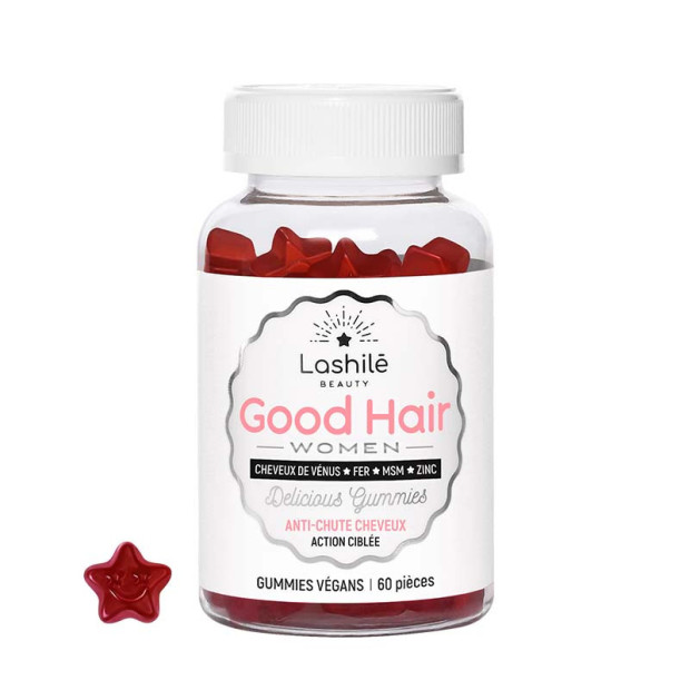 GOOD HAIR Anti-chute, 60 gummies Lashilé Beauty - Parashop