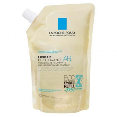 LIPIKAR AP+ Huile lavante relipidante anti-irritations éco-recharge, 400ml La Roche-Posay - Parashop